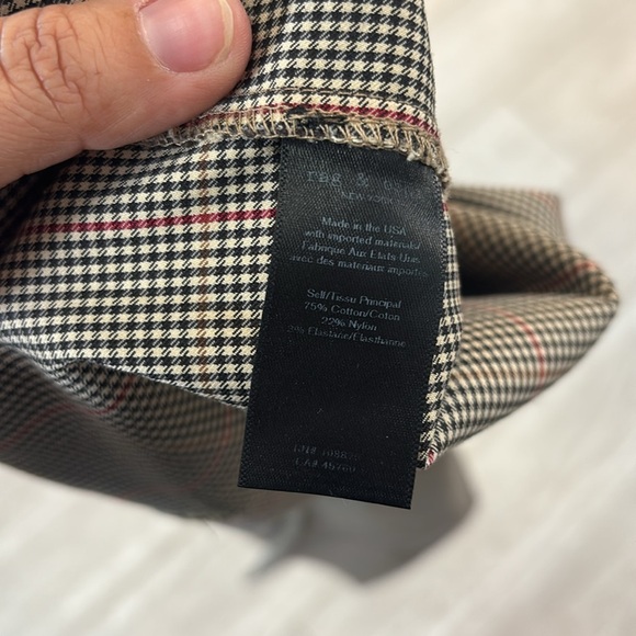 Rag & Bone Simone Skinny Pant in Ivory Black Multi Glen Plaid sz 6 - Picture 9 of 14